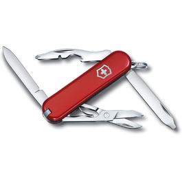 Швейцарський ніж Victorinox Rambler Klein, 10 функцій, червоний (з Phillips викруткою та ножицями)