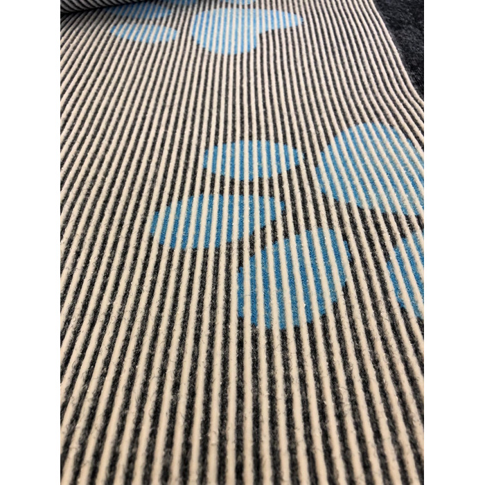 Килимок для собак Elropet Vetbed: преміум якість, 22 мм, для малих та великих собак. Товщина 22 мм. Розміри: S (80x50 см), колір: темно-сірий + блакитна лапка