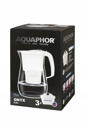 Фільтр-кувшин для води Aquaphor Onyx 4,2 л, чорний + 9 змінних картриджів Maxfor+ Mg