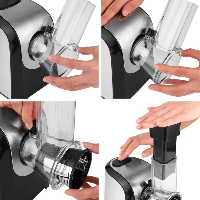 Електричний нарізник для овочів COOCHEER з нержавіючої сталі, 150W, 5-ти клинковий, для картоплі, моркви, цибулі