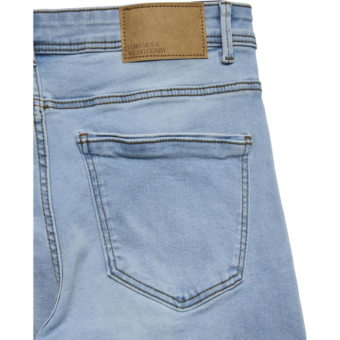 Джинси VERO MODA VMTANYA MR S з оздобленням, світло-блакитний денім, розмір XL / 32L