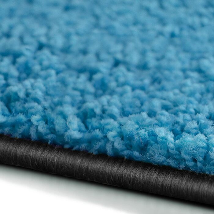 Casa Pura Shaggy Barcelona Stair Treads - 15 Piece Set | Non-Slip, Soft Plush Carpet for Stairs | 65 x 23.5 in | Blue