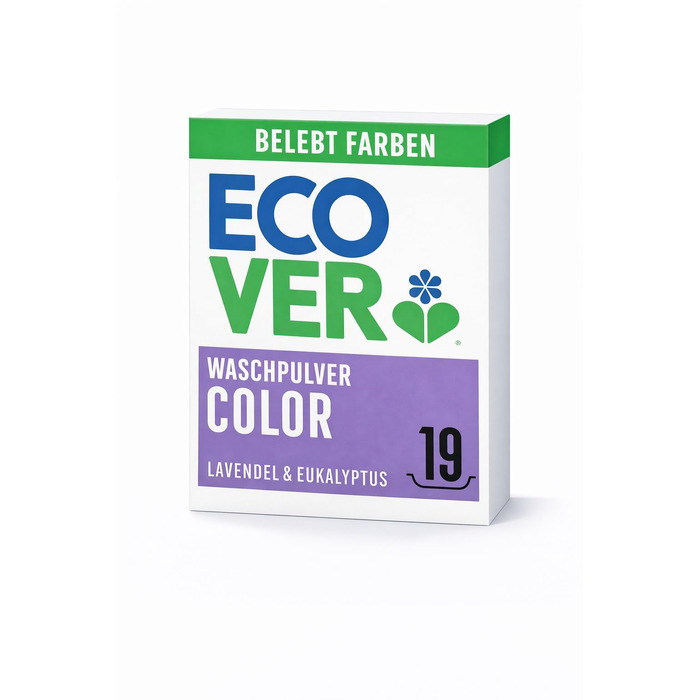 Пральний порошок Ecover Color для кольорових речей з евкаліптом, 4 кг