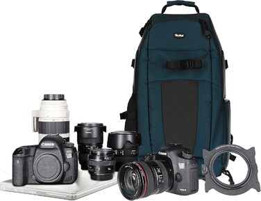 Рюкзак для камери Rollei Fotoliner Ocean L: великий, з перероблених PET-пляшок, з дощем.і, підходить для ручної поклажі