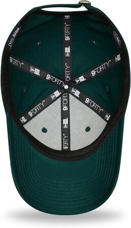 Кепка New Era 9Forty Yankees Essential - бейсболка з вигнутим козирком, MLB, чоловіча, металева застібка, Forest Green