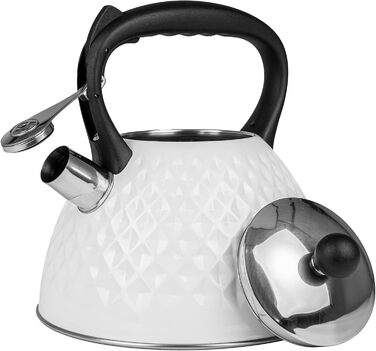 Чайник Karl Hausmann 3L з автоматичним свистком для індукційних, газових та електричних плит - нержавіюча сталь