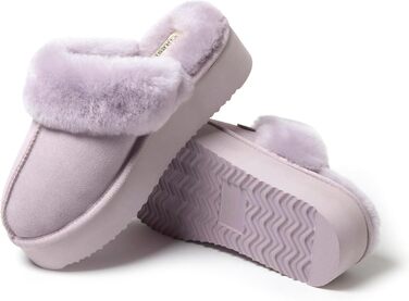 Домашні тапочки 'Fireside Sydney' з овечої вовни для дому та вулиці, широка посадка (42 EU, Ліловий)