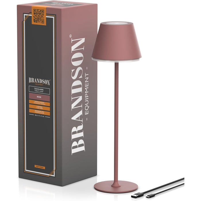 LED настільна лампа CSL з акумулятором - бездротова, сенсорна, диммування, 3 кольори світла, метал, великий акумулятор, для дому та вулиці