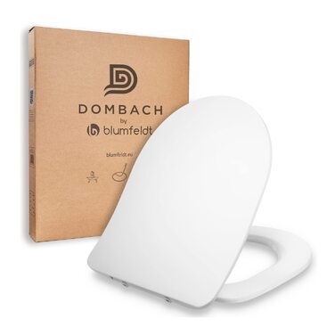 Сідіак для унітаза DOMBACH Premium D-подібний (Aliano) з мікроліфтом (м'яке закриття), знімний, білий