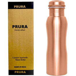 Copper water bottle with diamond cut design, leak-proof, Ayurvedic drinking vessel, copper vessel for sports, gym, outdoors, yoga (Design 3)