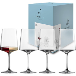 Набір келихів для вина Zwiesel Glas Allround Echo (4 шт.), німецька якість, Tritan-кристал, для миття в посудомийній машині