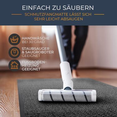 Килимок для входу Schmutzfangmatte антрацит 90x150 см, водовідштовхувальний, міцний, для видалення бруду та вологи