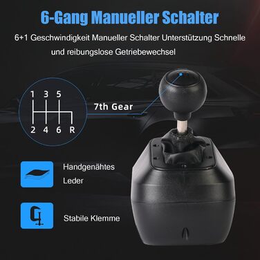 Руль для Xbox NBCP 1080 Grad з педалями та перемикачем швидкостей, сумісний з Xbox One/Series X|S/ PS4/ PS3/ PC/Switch