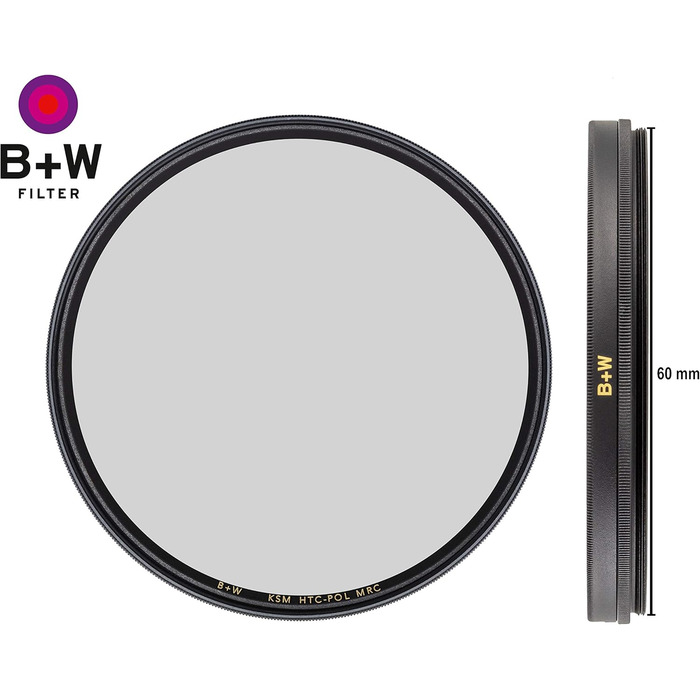 Поляризаційний фільтр B+W Zirkularer Käsemann (High Transmission, MRC, F-Pro, 16x покриття, професійний) 60mm