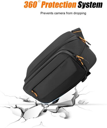 Чохол для камери Cwatcun: водостійкий, з кріпленням для штатива, для фотографів, чорний