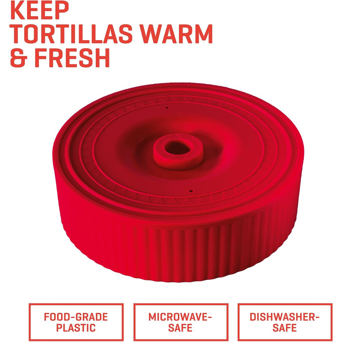 Cast Iron Tortilla Press - Taco & Roti Maker with 100 Sheets of Baking Paper - 8 Inch Kitchen Gadget for Tortillas, Roti, Tawa, Dosa & Dumplings