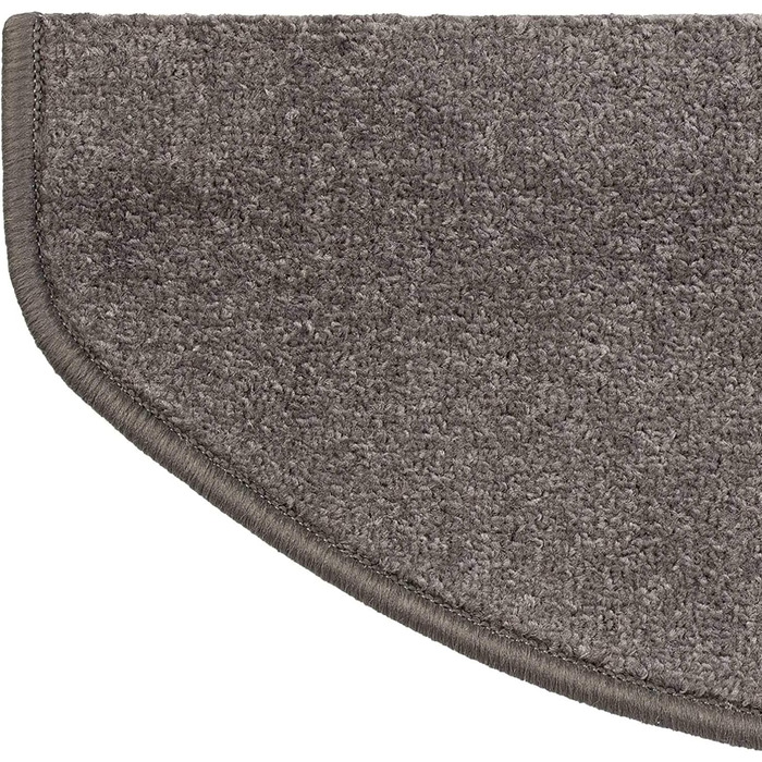 Casa Pura Dynasty Velour Non-Slip Stair Treads - 15 Piece Set - Anthracite Grey