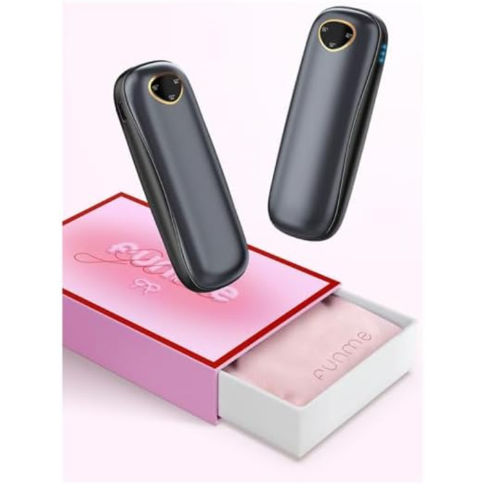 Електричні нагрівачі для рук Funme® 2 шт. з Powerbank 10000mAh - подарункова коробка, USB, до 60°C, для жінок, ідеальні для активного відпочинку