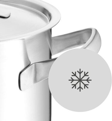 Каструля WMF Gourmet Plus 16 см з нержавіючої сталі Cromargan з кришкою, 1.4 л, для індукційних плит, з внутрішньою шкалою