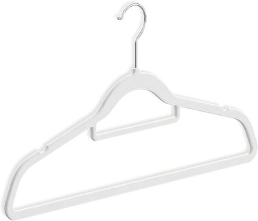 Вішалки для одягу OGIVO - набір 20 шт. з антиковзаючим покриттям, обертаються на 360°, з вирізами для плечей - для сорочок, блузок, краваток