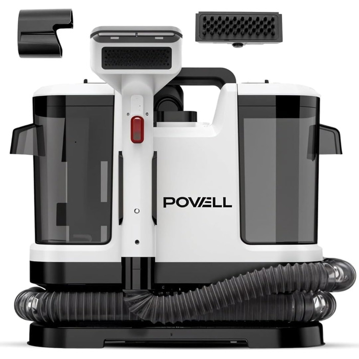 Портативний пилосос для чищення килимів Powell Waschsauger 450W, 13kPA, для килимів, диванів, автомобілів (сірий)