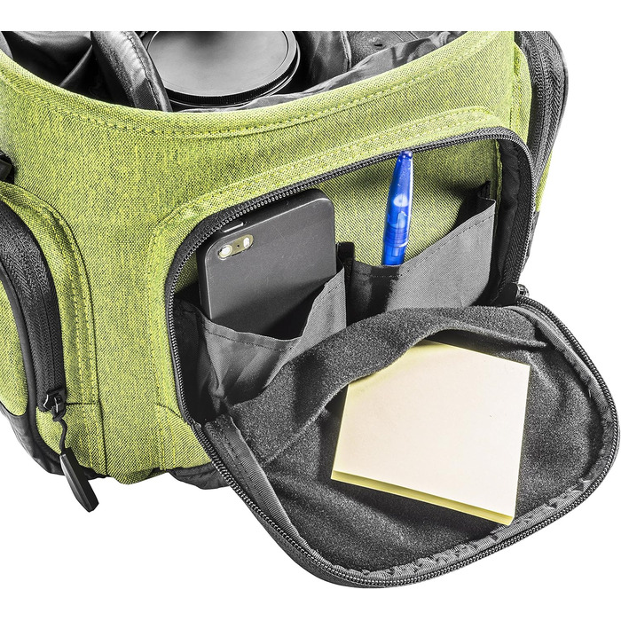 Сумка для камери Mantona Premium - для камер DSR & DSM з об'єктивом (з захистом від пилу, регульованим внутрішнім відділенням, м'яким ременем) (середня, зелена)