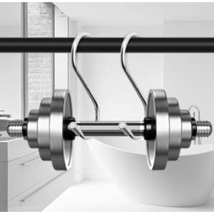 Телескопічна штанга для карнизів 60-130 см, нержавіюча сталь, чорний колір. Підходить для штор, душових перегородок, шаф, вікон та дверей.
