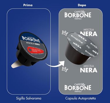 Кава Caffè Borbone чорна суміш у капсулах, сумісні з Nescafé Dolce Gusto, 90 шт.