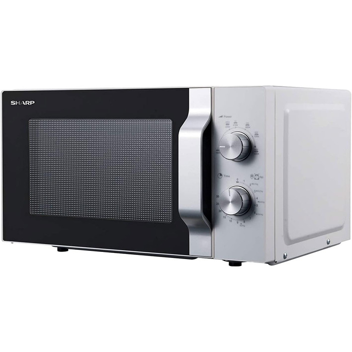 Мікрохвильова піч Sharp R204WA Solo, 20 л, 800 Вт, біла