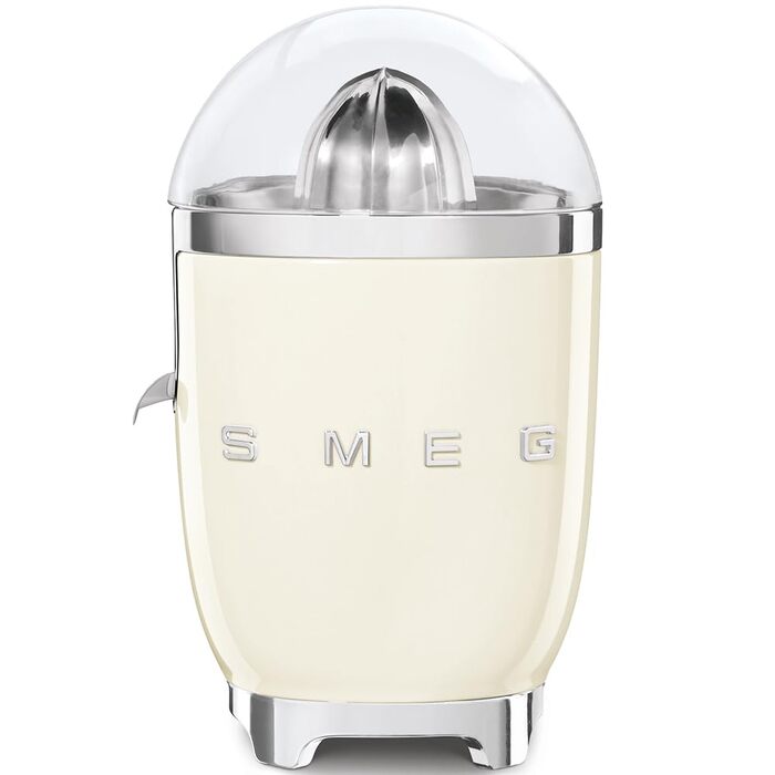 Електрична соковижималка для цитрусових Smeg CJF11CREU, 70 Вт, з фільтром та конусом із нержавіючої сталі, колір крем