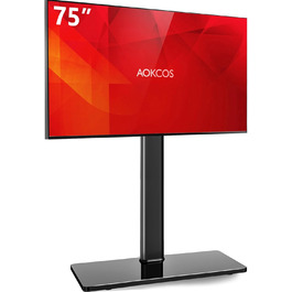 Регульований підлоговий кріплення для телевізора 100-190 см (43-75 дюймів), чорний