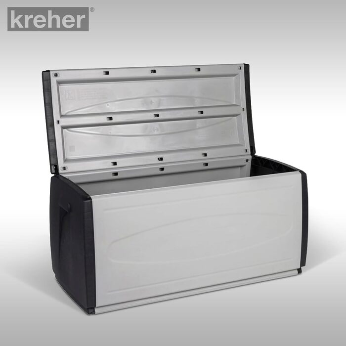 Велика коробка для подушок Kreher XXL 308 л з колесами для тераси, подушок, сидінь, посилок, 120x54x57 см