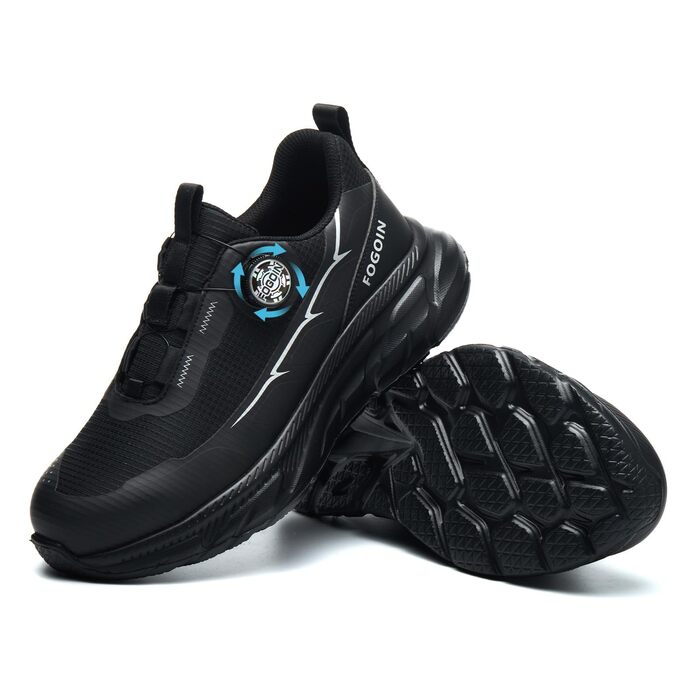 Черевики робочі чоловічі/жіночі S3 з металевим носком, Explorer 3.0. Легкі, спортивні, зручні, дихаючі, з поворотним замикачем, 42 EU, A267, чорні