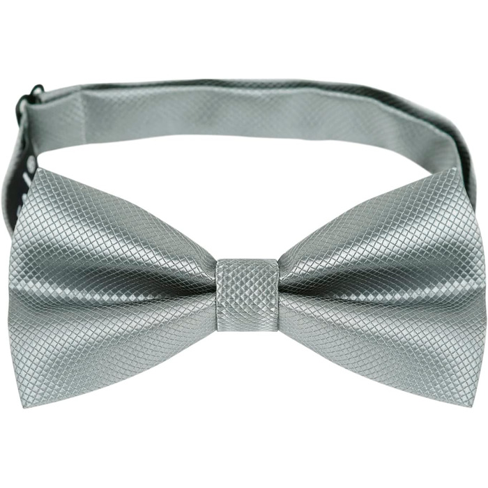 Набір аксесуарів для чоловіків Alizeal: краватка-метелик, запонки та хустинка (світло-сірий)