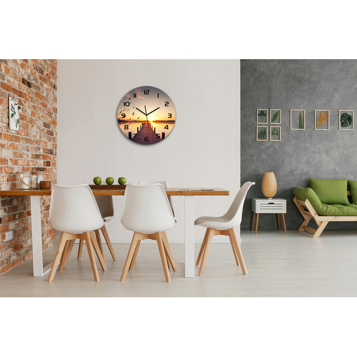 Настінний годинник Tulup багатоколірний, 60 см