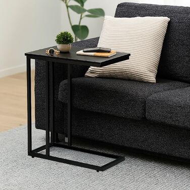 Розкладний столик Relaxdays у формі літери С з колесами