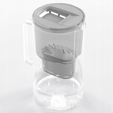 Скляний фільтр-глечик Wessper D2 BOROSILICATE 3л, сірий + 10 фільтрів