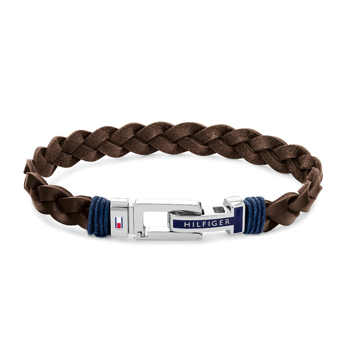Браслет шкіряний чоловічий Tommy Hilfiger плетене коричневий 2790309