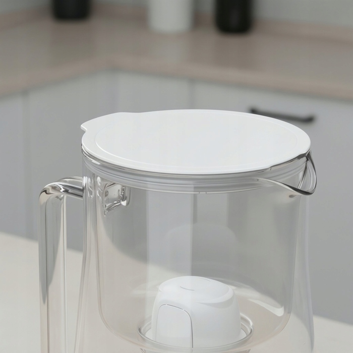 Скляний фільтр-глечик Aquafloow ClassGlass White + 11 фільтрів Class