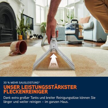 Vax SpotWash Max Pet Edition: Потужний мийник для килимів та м'яких меблів з технологією SpinScrub, 2,8L XL-резервуар, глибоке очищення для тварин, диванів та твердих підлог