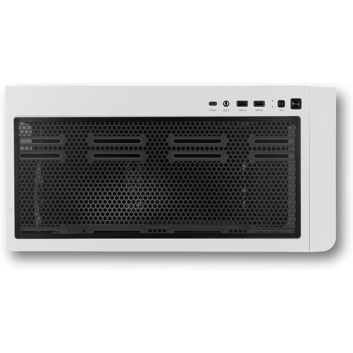 Корпус для ПК NOX Xtreme Products White: ATX/Micro-ATX/ITX Midi-Tower з сітчастою передньою та верхньою панелями, скло з загартованого скла, 3 x 140 мм вентилятори, підтримка до 10 вентиляторів, USB-C/USB 3.0, білий (HUMMER ETHER W/B)