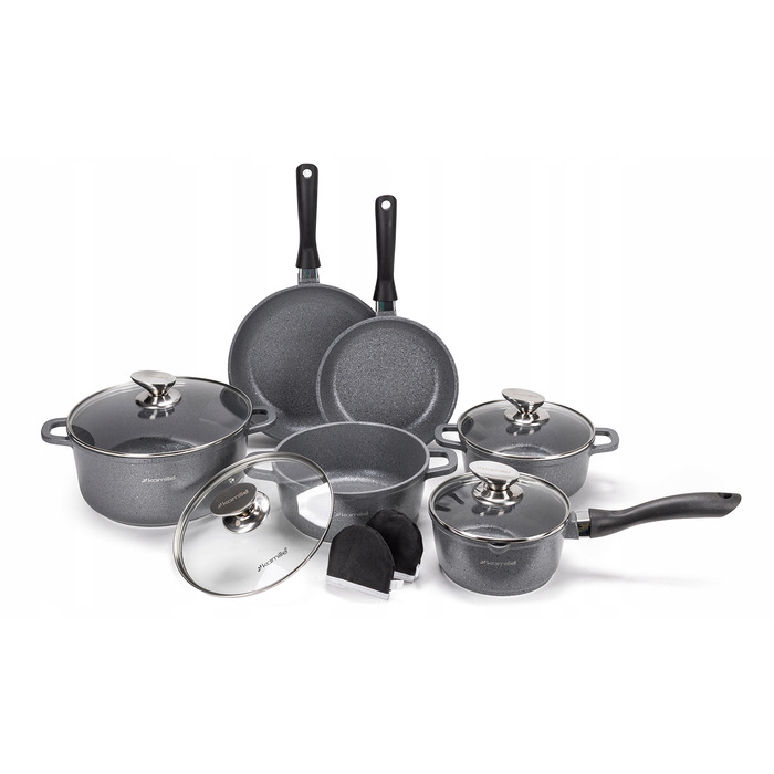 Набір кастрюль та сковорідок Kamille, 10 предметів, для індукційних та газових плит