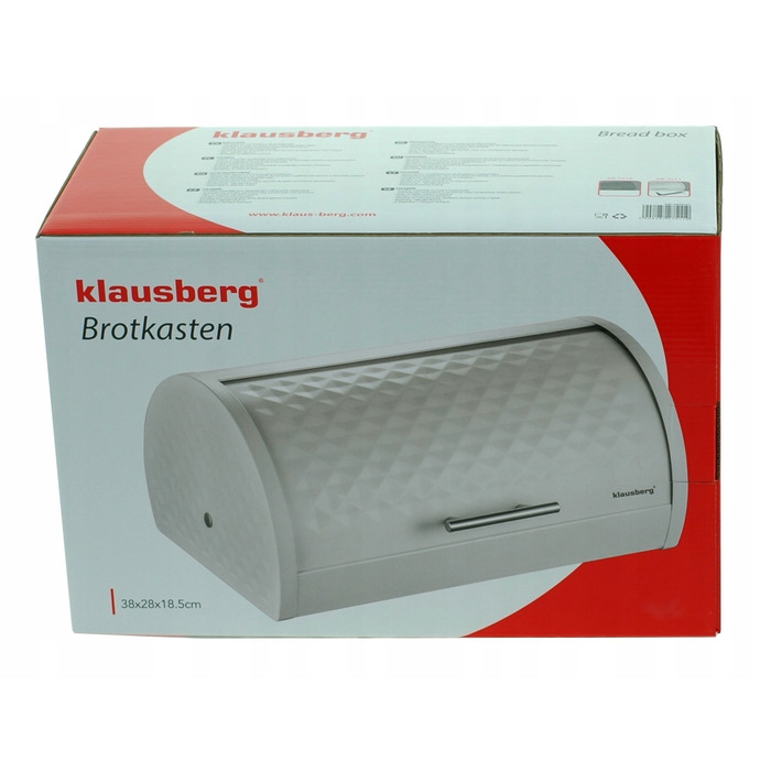 Форма для випікання хліба (хлібниця) Klausberg Diamond, білий метал, цільна