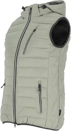 Степлена жилетка Blue Wave Nathalie з відстібною капюшоном - жіноча жилетка з ефектом меланжу (50, schilf)