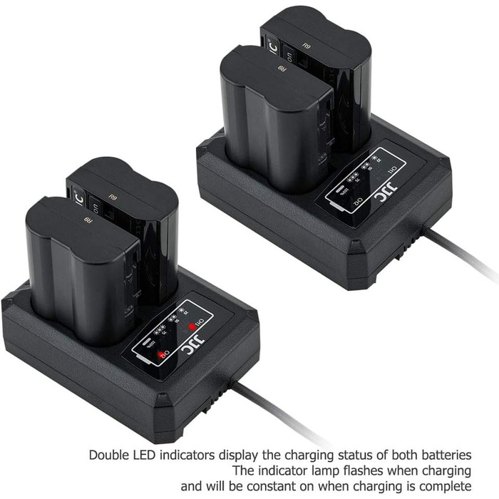 Зарядний пристрій JJC для камер Nikon (EN-EL15, EN-EL15a, EN-EL15b, EN-EL15c)