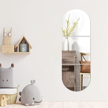 Дзеркало наклейка HD-акрил для стін, безпечне, самоклеюче, для макіяжу, фітнесу, дитячої кімнати, декору (3)