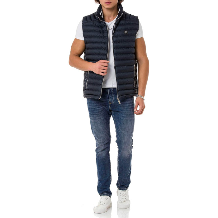 Жилет Redbridge з блискавкою та коміром-стійкою, колір Navy Blue (темно-синій)