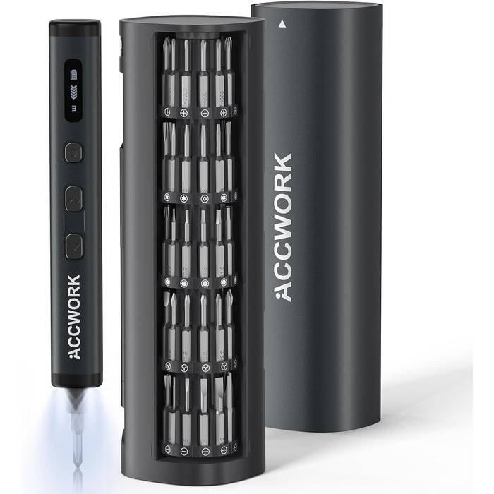 Електрична викрутка 78 в 1 з LED екраном та 72 бітами S2 для ремонту ноутбуків, окулярів, годинників