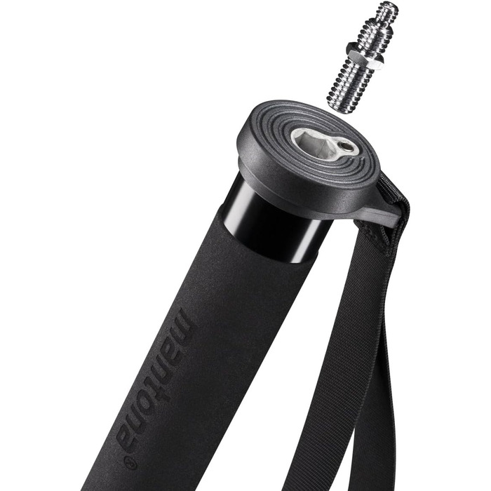 Штатив Mantona Pro One одноногий, чорний: регулювання висоти 39-144 см, алюміній, з аксесуарами