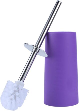 Bathroom and Toilet Set, 6-Piece Bathroom Accessory Set, with Cup, Toothbrush Holder, Soup Holder, Hand Sanitizer Bottle, Trash Can, Toilet Brush (Purple)